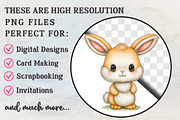 Soft Pastel Easter Bunny Clipart Set, an Animal Illustration by RobertsArt (Thumbnail 4 of 6)