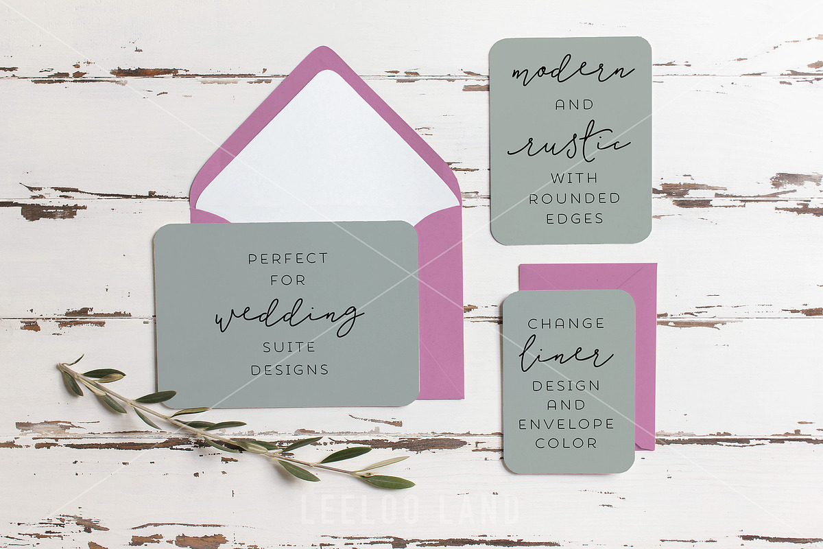 Rustic Wedding Suite Mockup Olive 2, a Print Template by ILLONA GRAPHICS (Photo 3 of 6)