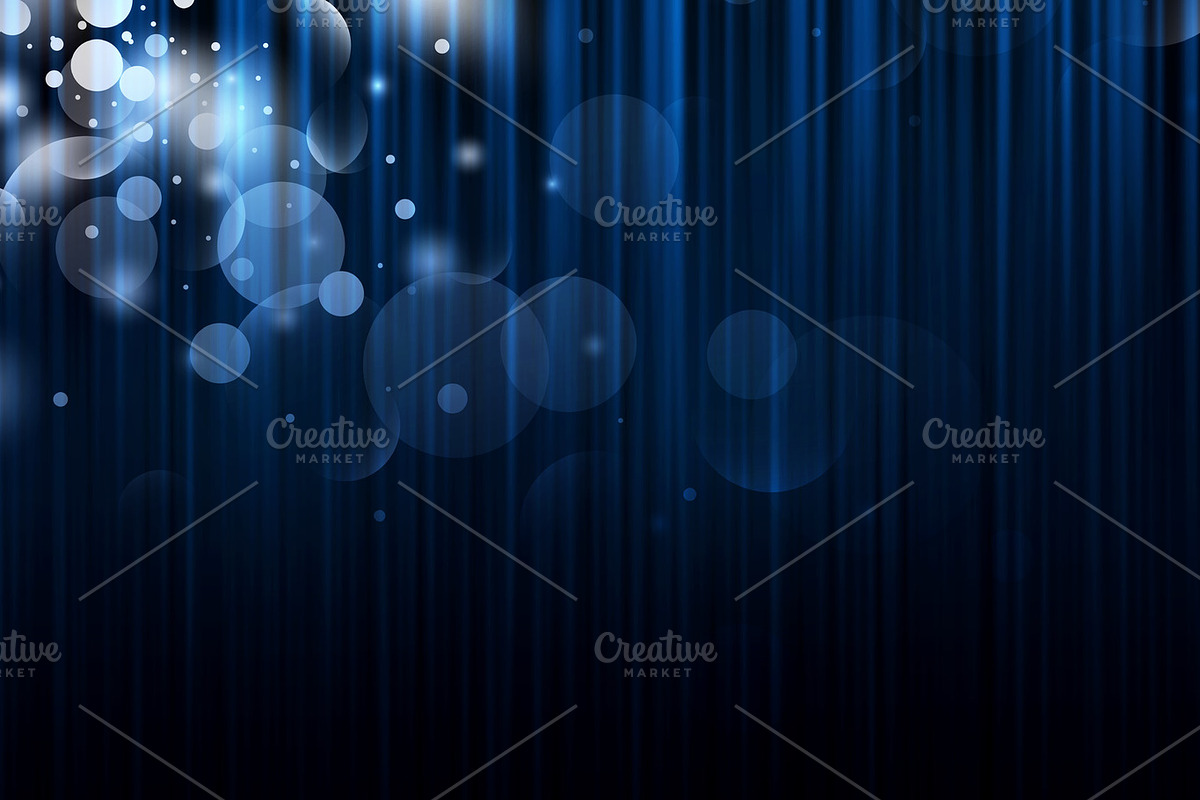 Luxury dark blue stage curtain, a Decorative Illustration by ArtBackground