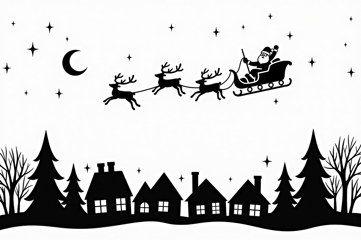 Holiday Village Silhouette Pack, an Illustration by hafijul (Photo 11 of 21)