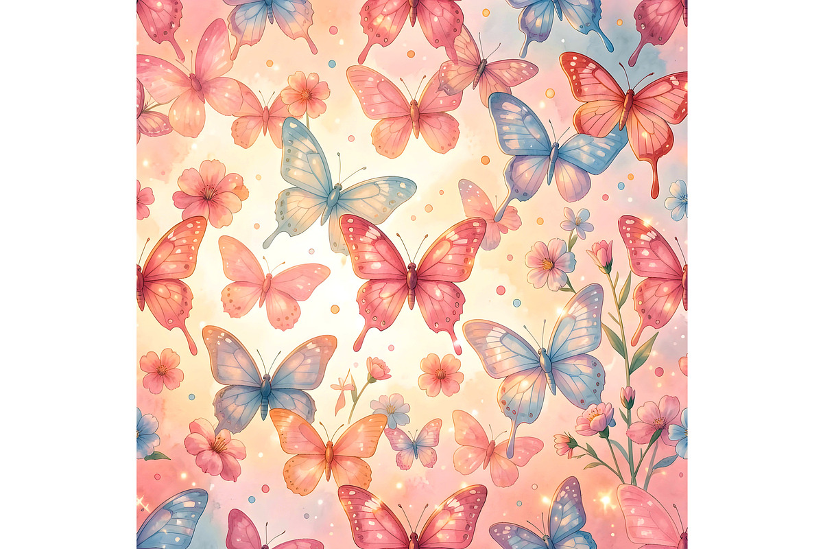 Butterfly Background, an Animal Illustration by Sharon Schwalbe (Photo 6 of 6)