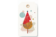 Geometric Christmas Gift Tag Clipart, a Decorative Illustration by Creative design (Thumbnail 5 of 7)