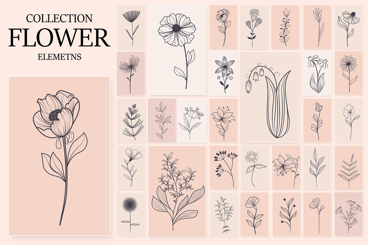 BIG Meadow Flowers Collection, a Decorative Illustration by ZinetroN (Photo 1 of 4)