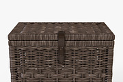 Wicker Storage Trunk 05 Walnut Brown, an Object 3D Model by Markelos (Thumbnail 3 of 10)