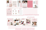 Blush Pink ebook template, workbook, a Books & Magazine Mockup by Millennials Marketing (Thumbnail 4 of 9)