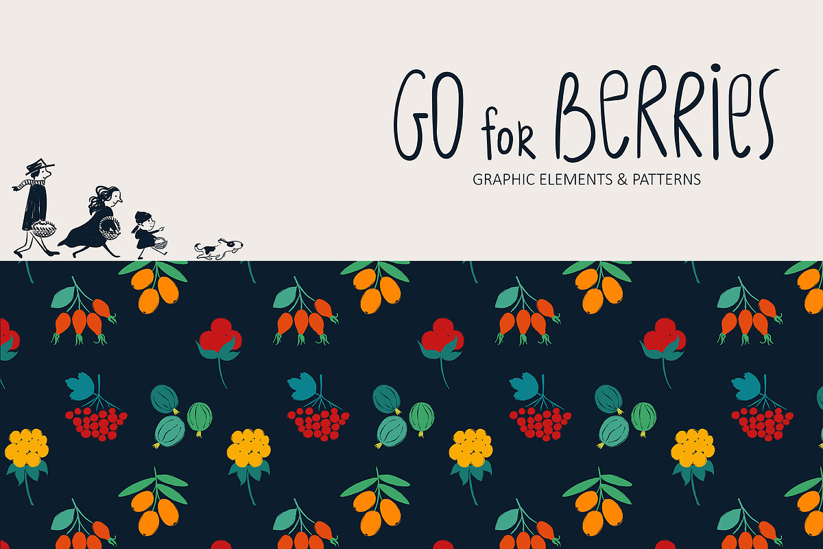 Go for Berries. Forest Collection., a Food Illustration by Annakniaz (Photo 1 of 10)
