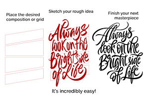 Lettering Grid Layout Procreate Pack