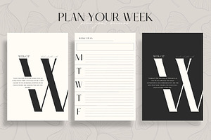 Classy Yearly Life Planner Template