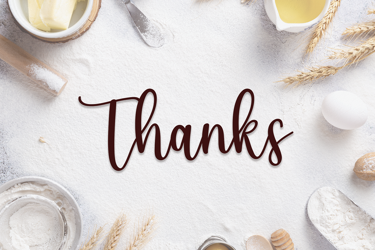 Bakery | Script Font, a Script Font by Scratchones (Photo 8 of 8)