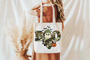 Camo BOO Halloween Sublimation PNG, an Illustration by DreamCafeArt (Thumbnail 4 of 6)