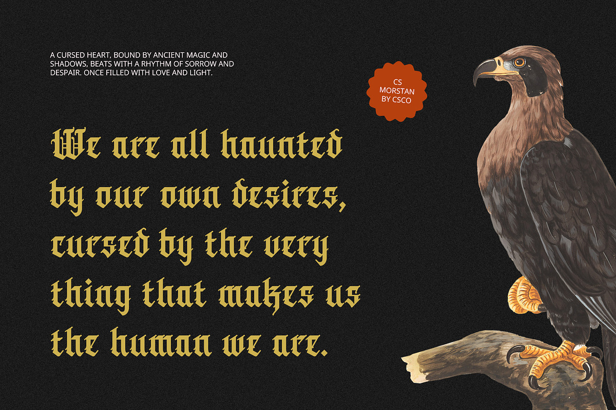 CS Morstan – Old English Font, a Blackletter Font by Craft Supply Co. (Photo 3 of 8)