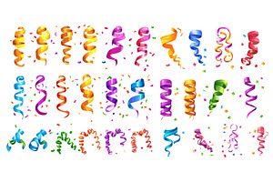 Cartoon falling confetti. Isolated, an Object Illustration by Stock-Smart-Start