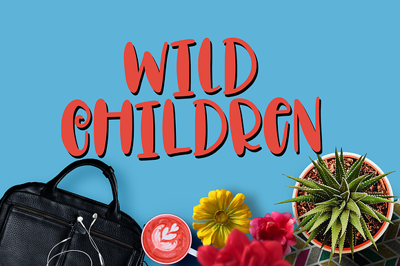 Wild Children - Hand Lettered Font preview 7