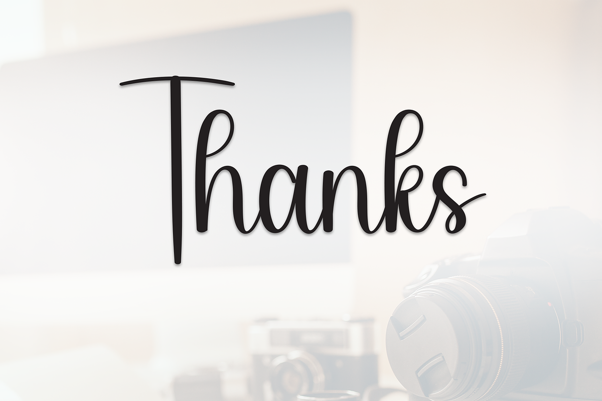 Photography | Script Font, a Handwritten Font by Scratchones (Photo 9 of 9)