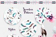 Floral Patterns Bundle 90% OFF, a Pattern Graphic by Spasibenko Art (Thumbnail 5 of 21)
