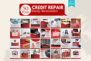 Credit Repair - Canva Templates, a Social Media Template by Viral Content Design (Thumbnail 4 of 14)