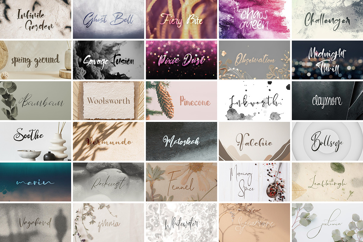Chic and Unique Font Bundle Vol 2, a Font by Keke Studio (Photo 6 of 6)