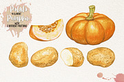 Watercolor Vegetables, Herbs, Green, an Animal Illustration by Graphobia (Thumbnail 5 of 11)