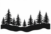 Pine Forest Silhouette Bundle, a Graphic by hafijul (Thumbnail 9 of 16)