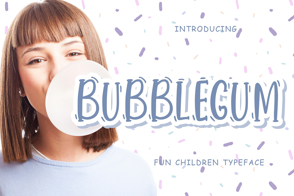 Bubblegum Fun Advertisement Font