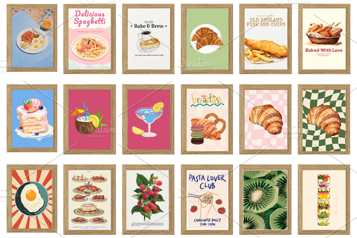 Kitchen WallArt Bundle,Kitchen print, a Wallpaper Photo by Chipshpow Graphics (Photo 7 of 10)