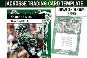 Lacrosse Trading Card Template