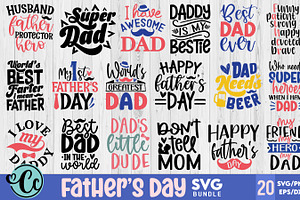 Father's Day SVG Bundle. Dad Quotes