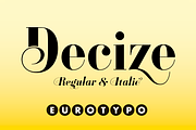 Decize Family, a Serif Font by Eurotypo (Thumbnail 1 of 6)