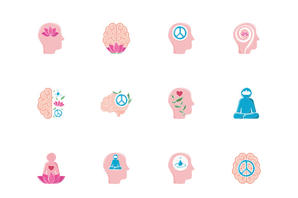 Peaceful Mind Illustration Set preview 2