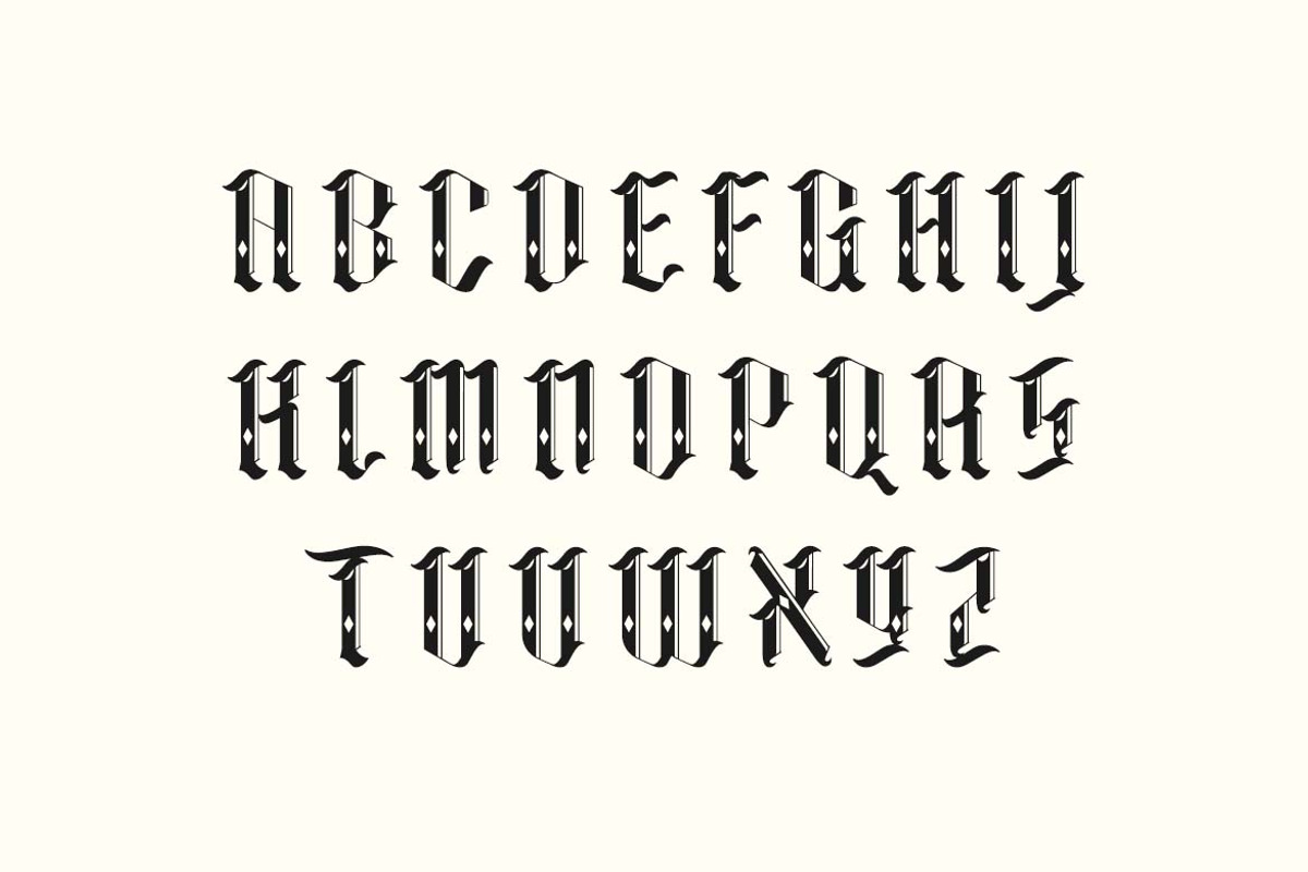 Nightshade Blackletter Font, a Blackletter Font by UICreative (Photo 10 of 13)
