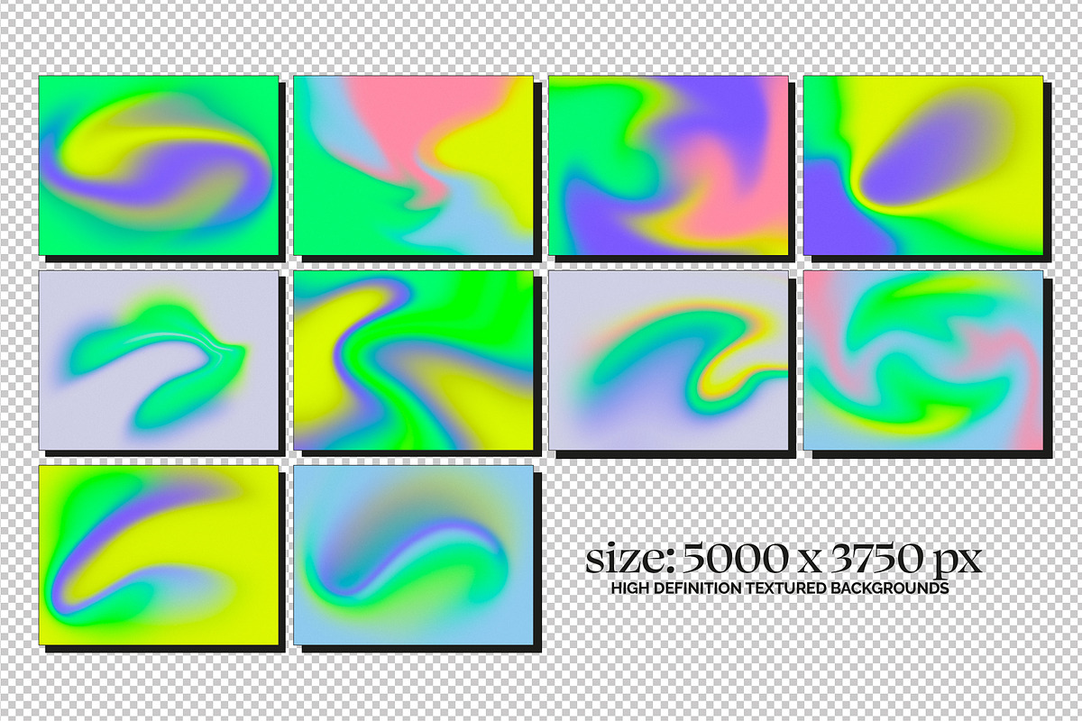 NEON DREAM Gradient Set, a Texture Graphic by angelainthefields (Photo 9 of 11)