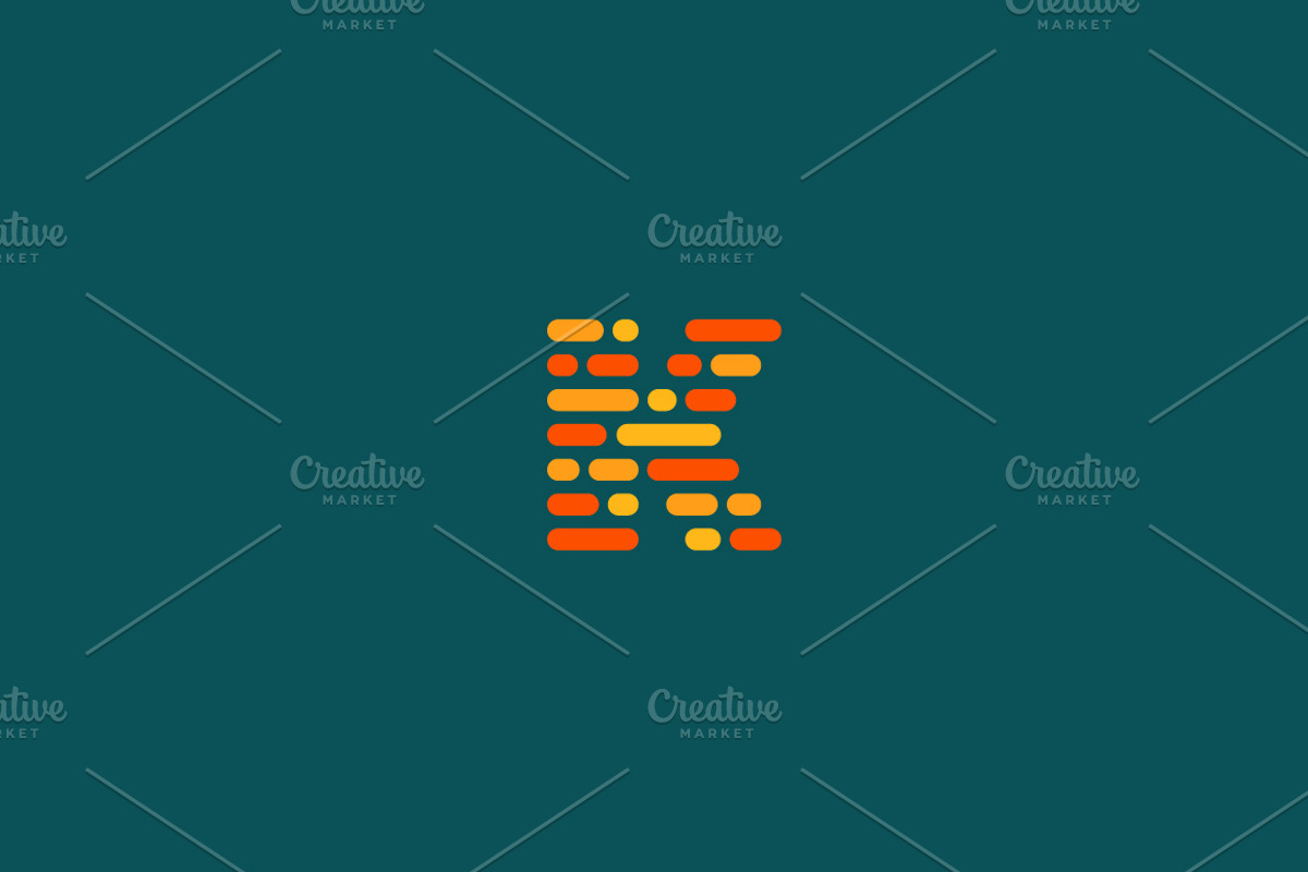 Dynamic, code, blocks, letter K logo, a Branding & Logo Template by Bureau