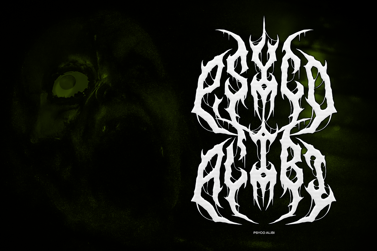 Omenist | Black Metal Typeface, a Blackletter Font by Denustudios (Photo 7 of 12)