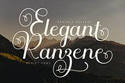 Ranzene - Elegant Script Font, a Script Font by Randi Irvan | Rvandtype (Thumbnail 1 of 14)