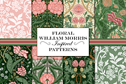 William Morris Patterns Floral, a Pattern Graphic by RachelStudio (Thumbnail 1 of 10)