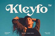 Kleyfo - Retro Bold Serif Font, a Serif Font by Iqsiart Studio (Thumbnail 1 of 14)
