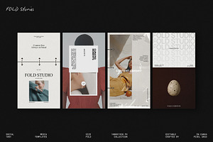 FOLD | Instagram STORIES Bundle, a Social Media Template by Pixel Grid