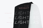 Lighters - Light Logo Font, a Sans Serif Font by Sarid Ezra (Thumbnail 6 of 9)