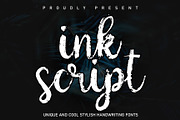ink script, a Script Font by Tsurayya Studio (Thumbnail 1 of 5)