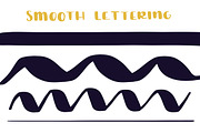Textured & Smooth Lettering Brushes, a Brush Add-On by On the Mark Designs (Thumbnail 2 of 6)