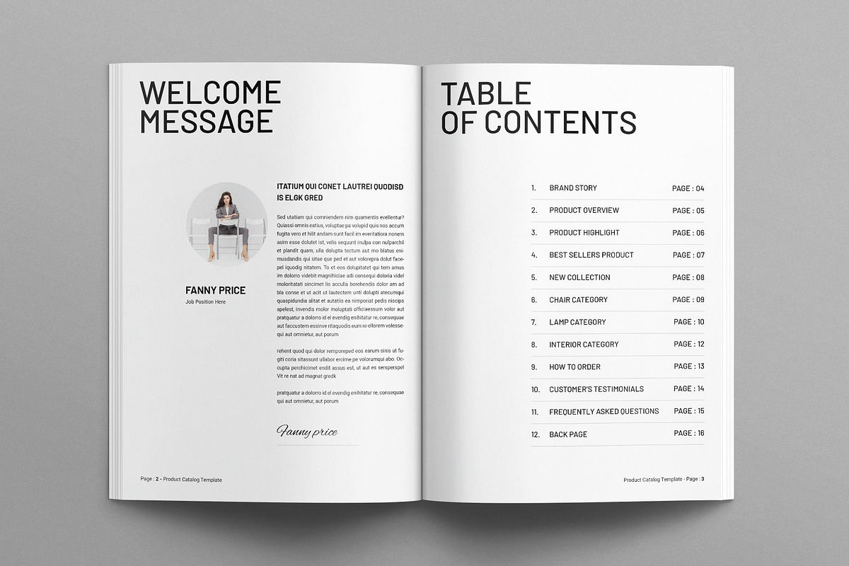 Product Catalog Template, a Brochure Template by E-Type (Photo 2 of 7)