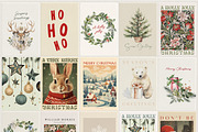 Retro Christmas Prints & Cards, a Background Graphic by Laras Wonderland (Thumbnail 4 of 11)