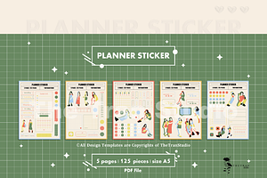 Fashion Planner Sticker Digital Prod
