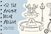 +52 The Antique Decor Illustrations, a Decorative Illustration by The Journey Atelier (Thumbnail 1 of 18)