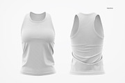 Women's Tank Top Mockups, Front Back, a Shirt Mockup by HelenStock (Thumbnail 8 of 9)