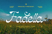 HC Fadella - Retro Script, a Script Font by Hasbi Creative (Thumbnail 1 of 9)