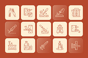 Woodworking Icon Set, an Outline Icon by Prosymbols (Thumbnail 6 of 7)