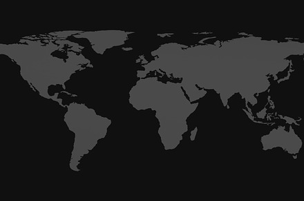 Blank drawing outline global world map isolated on black backgro, a Background Photo by Tampatra