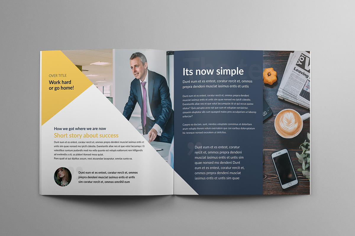 Modern Square Business Brochure, a Brochure Template by Print design (Photo 7 of 8)