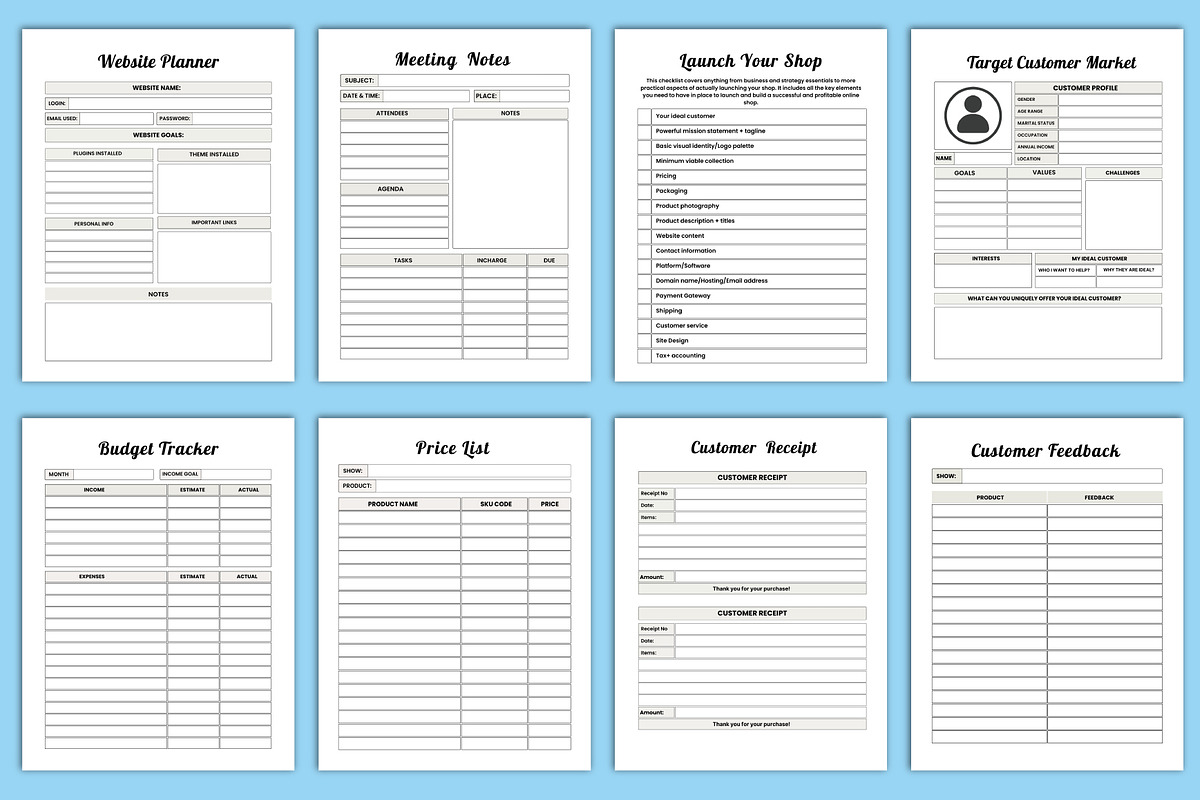 2025 Small Business Planner Canva, a Stationery Template by Designmela01 (Photo 4 of 5)
